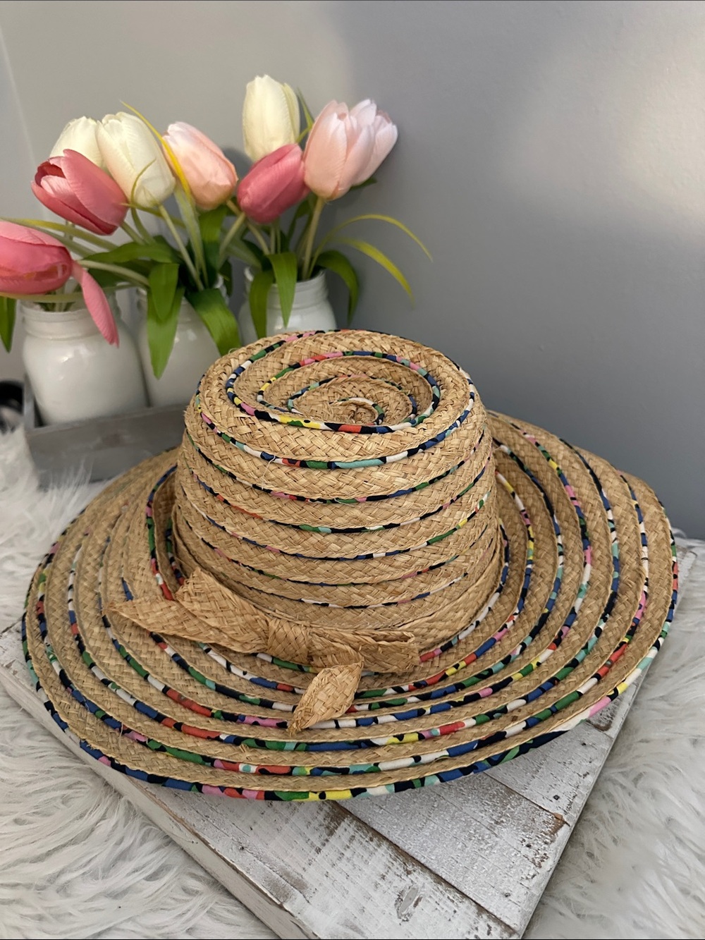 Kate spade hats off straw hat